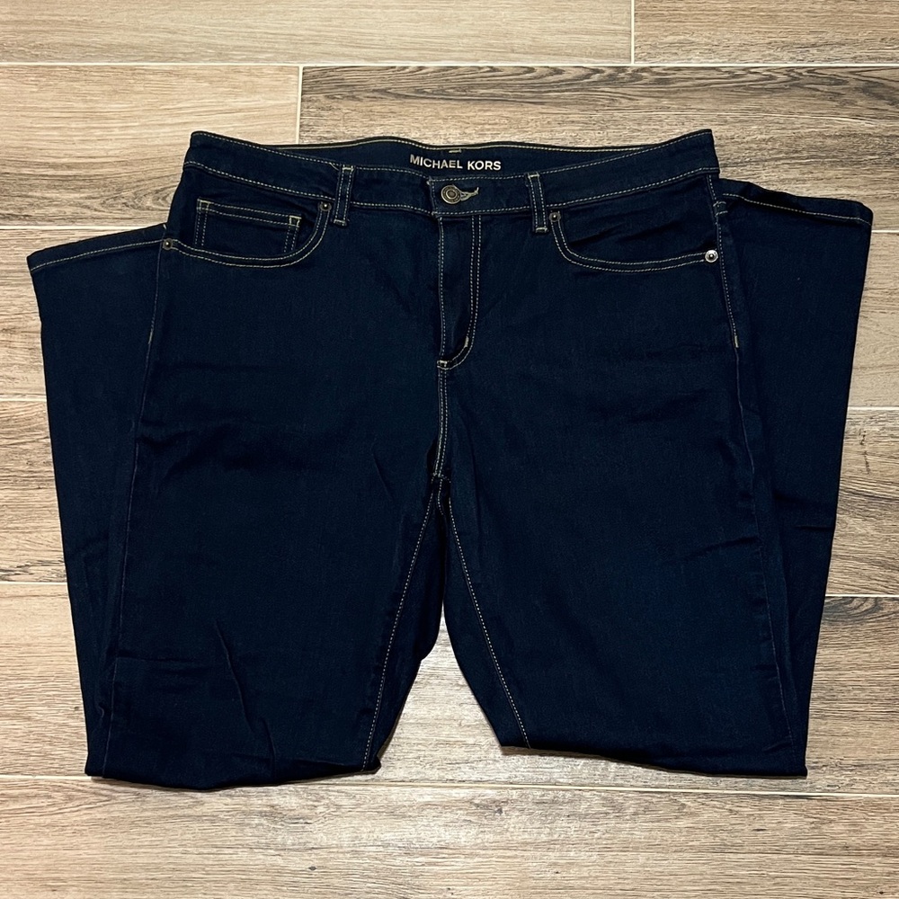 Michael Kors Dark Blue Straight Leg Jeans